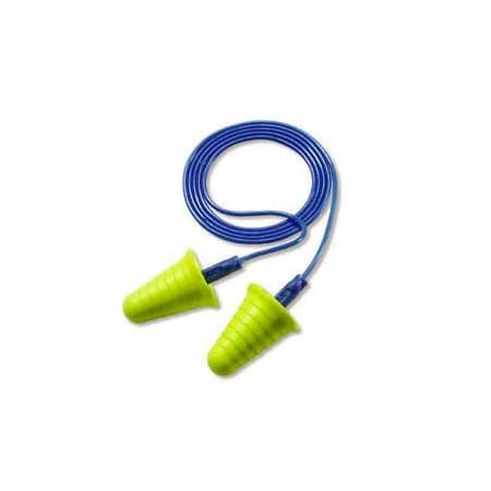 3M E-A-R Reusable Foam/Thermoplastic Earplugs, Cone Shape, 30 dB, Blue/Yellow 7000127186